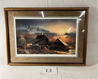 "Prepared for the Season" A Terry Redlin Created Encore Image in frame