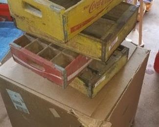 Antique Coke crates 