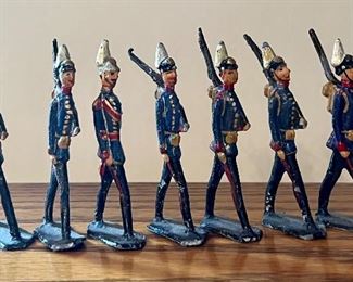 Item 13:  (7) Antique Metal Soldiers - 2.75":  $85/All