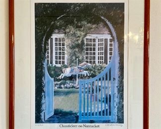 Item 45:  "Chanticleer on Nantucket" by Candance Lovely, signed 653/950 - 22.5" x 28.25": $225