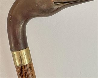 Item 59:  Vintage Brass Duck Cane:  $38