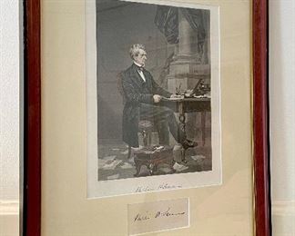 Item 67:  William H. Leward Print with Autograph - 11.5" x 15.25": $125