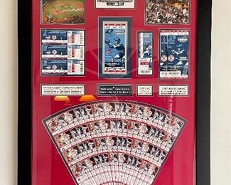Item 119:  Red Sox World Series Framed Tickets - 27.5" x 39.5":  $195