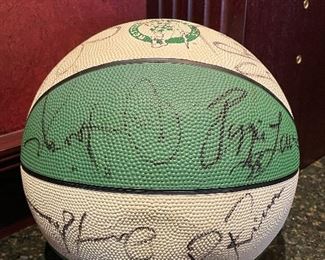 Item 97:  Bird, McHale, Parish Autographed Celtics Basketball:  $345 