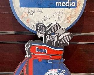 Item 101:  Patriot Players Autographed Knightstone Media Sponsorship Marker - 47":  $185