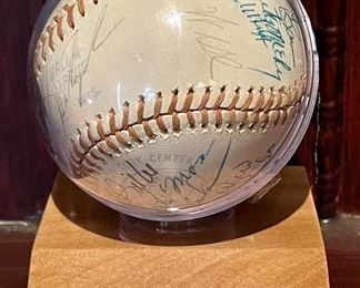Item 104:  Red Sox Autographed Baseball with Yaz on the sweet spot:  $285 