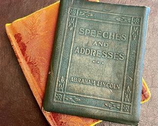 Item 125:  "Speeches and Addresses" by Abraham Lincoln: $12