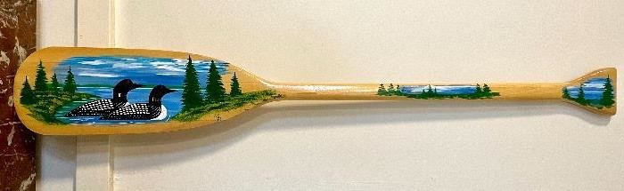 Item 155:  Hand Painted Oar (Feather Brand Woodworking Co.) - 41.5": $68