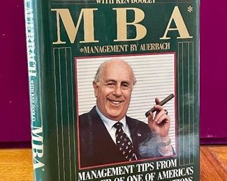 Item 189:  MBA - Management by Auerbach - signed by Red Auerbach: $60