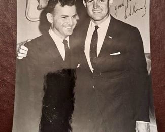 Item 237:  Ted Kennedy Photograph, black and white "Always a good friend":  $60
