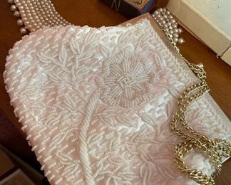 Vintage Hand Stitched Ladies Hand Bag