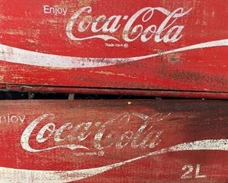 Vintage Coca-Cola Wood Boxes