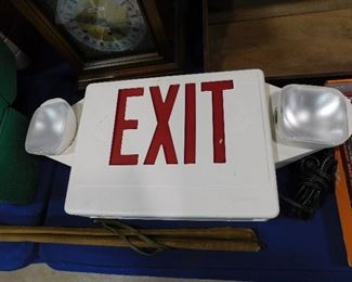 Exit sign