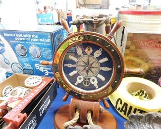 Ships Wheel clock