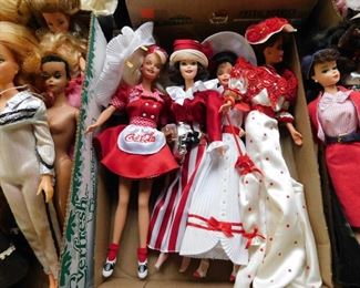 Coca Cola Barbie doll lot