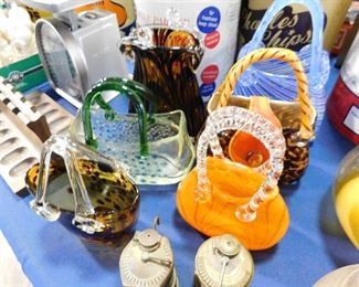 Glass purse art glass