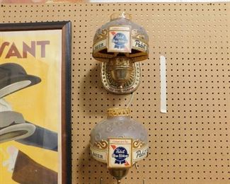 Pabst Blue Ribbon bar lights