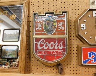 Coors beer sign