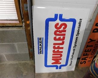 Walker Muffler sign