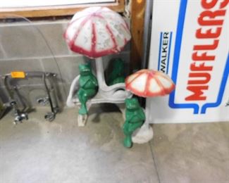 Concrete Frog figures