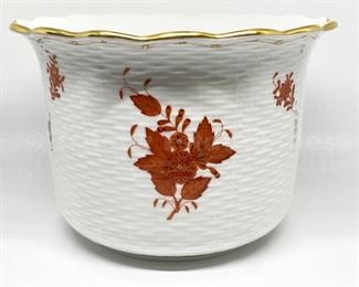 Herend Chinese Bouquet Rust Jardinere