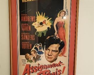 Original assignment Paris movie poster