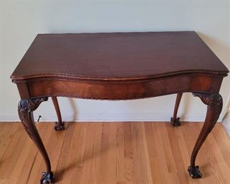 Claw and ball footed game table