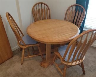 Oak table and chairs