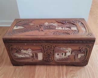 Hand carved chest