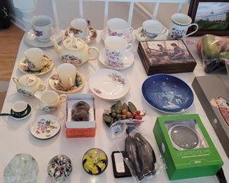 Tea cups , paperweights