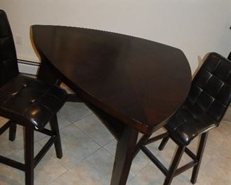 Bistro Rectangular table with 2 chairs and bench $400