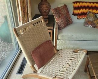 Pair of Hans Wegner folding chairs