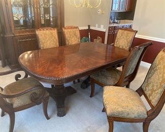 Beautiful dining room table and chairs claw feet beautiful