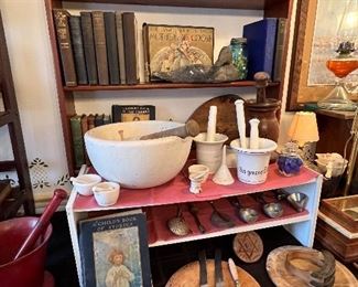 Collection of mortar and pestles