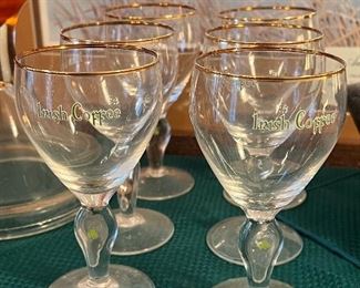 Irish coffee glass set