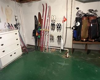 Unfinished basement area