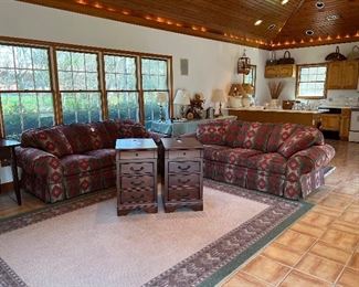 Sofas and rugs and...