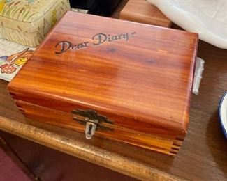 Dear Diary cedar box 