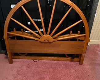 Virginia House 1940’s Wagon Wheel headboard 
