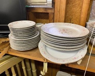 Dishes in garage