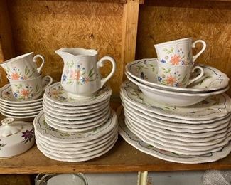 Set of dishes in Garage 