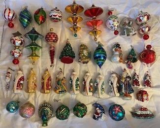 Radko, Patricia Breen and Larry Fraga ornaments