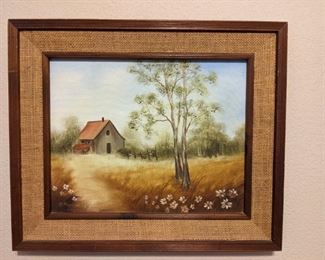Framed Painting on Canvas