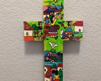 Hand-Painted Nicaragua Cross