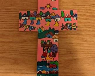 Hand-Painted Nicaragua Cross
