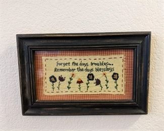 Framed Fiber Art
