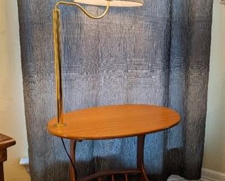 Side Table with Lamp
