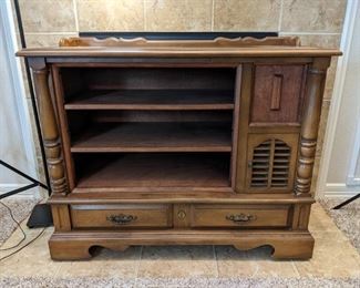 Converted Console TV Cabinet