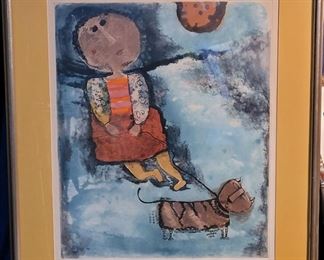 Boulanger signed and numbered lithograph