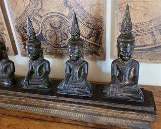 Antique Laotian temple figurals